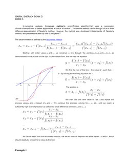 GARIN, SHERICK BONN D.
BSME 5
In numerical  analysis, (https://en.wikipedia.org/wiki/Numerical_analysis)  the secant  method