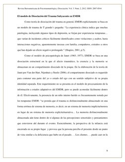 Revista Iberoamericana de Psicotraumatología y Disociación. Vol. 3. Num. 2, 2012. ISSN: 2007-8544 
 
9 
 
El modelo de Disoc