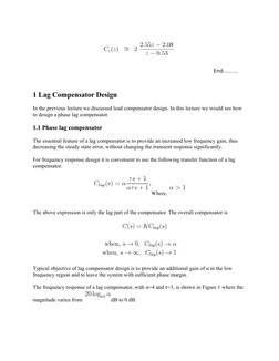 Bode Plot Design for Lag Compensators | PDF | Telecommunications ...