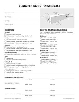 7-Point Container Inspection Checklist | PDF