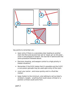 key points to remember are :

Upon entry if there is a secondary door leading to ano