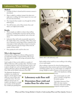 38
Wheat and Flour Testing Methods: A Guide to Understanding Wheat and Flour Quality: Version 2
Laboratory Wheat Milling 
Met