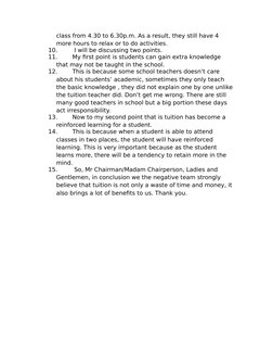 First Negative Speaker Debate Template | PDF | Tuition Payments ...