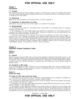 Army SPD Codes Regulation Overview | PDF | Military Discharge | Courts ...