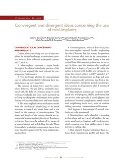 Dental Press J. Orthod.
20
v. 13, no. 5, p. 20-27, Sep./Oct. 2008
Convergent and divergent ideas concerning the use 
of mini-