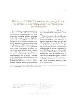 Dental Press J. Orthod.
19
V. 13, no. 5, p. 18-19, Sep./Oct. 2008
	
*	 Fellow of CTBMF / University of Texas – Southwestern M