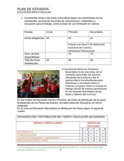 Plan de Estudios Primaria 2025 Minedu | PDF | Plan de estudios ...
