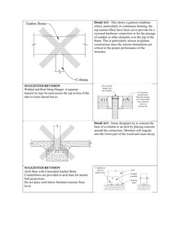 Detail A12 - This shows a general condition 
where, particularly in continuous framing, the 
top tension fibers have been cut