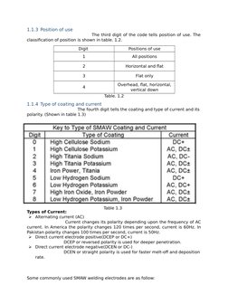 Unique Electrode Classification Chart.pdf AWS Electrode Classification Overview | PDF | Welding | Construction