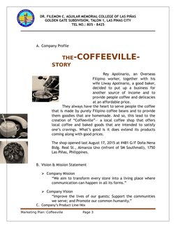 DR. FILEMON C. AGUILAR MEMORIAL COLLEGE OF LAS PIÑAS
GOLDEN GATE SUBDIVISION, TALON 1, LAS PINAS CITY
TEL NO.: 805 – 8425
A.