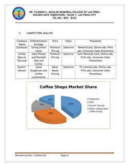 DR. FILEMON C. AGUILAR MEMORIAL COLLEGE OF LAS PIÑAS
GOLDEN GATE SUBDIVISION, TALON 1, LAS PINAS CITY
TEL NO.: 805 – 8425
V.