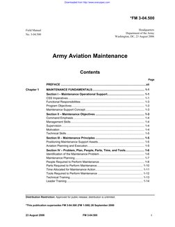 *FM 3-04.500  
Field Manual 
Headquarters 
No. 3-04.500 
Department of the Army 
Washington, DC, 23 August 2006 
Army Aviatio