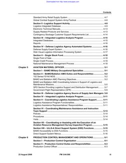 Contents 
Standard Army Retail Supply System ................................................................ 4-7 
Global Com