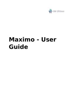 Maximo - User 
Guide 
