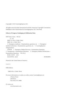 Copyright © 2011 LearningExpress, LLC.
All rights reserved under International and Pan-American Copyright Conventions.
Publis