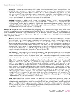 Laser Training Checklist
FABRICATION 
Interlocks: A number of sensors are installed to either side of each door and detect wh
