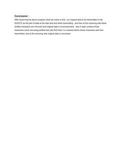 C Program for Character Stuffing | PDF | Computer Network | Bit