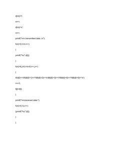 C Program for Character Stuffing | PDF | Computer Network | Bit