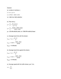 Transportation Engineering Exam Solutions | PDF | Traffic | Road Transport