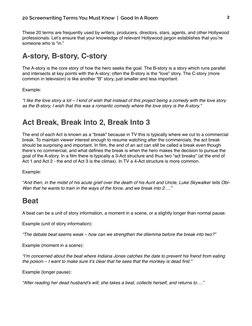 Essential Screenwriting Terms Explained | PDF | Screenwriting | Screenplay