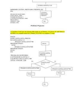 IMPRIMIR CANTINV, PRÉSTAMO, CRÉDITO, INT
FIN
PRUEBA DE ESCRITORIO:
COSTO PIEZA: 10000
NUMERO DE PIEZAS: 5
CANTIDAD INVERTIDA: