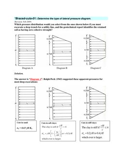 Braced Excavation Design Examples | PDF | Geotechnical Engineering ...