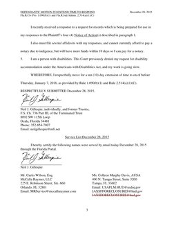 Motion to Extend Response Time in Foreclosure | PDF | Foreclosure | Virtue