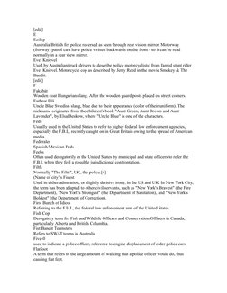 Police Terminology List.pdf Slang Terms for Police Worldwide | PDF | Police Officer | Police