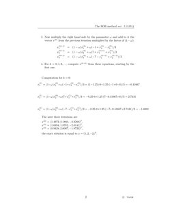SOR Method for Linear Systems | PDF