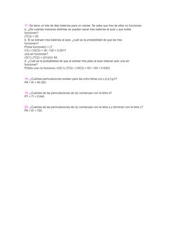 Ejercicios Resueltos de Combinaciones y Permutaciones | PDF | Enseñanza ...