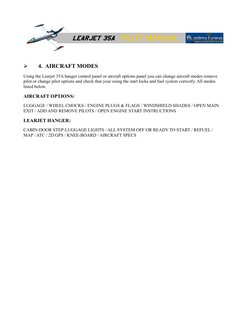 Flysimware Learjet 35A Manual | PDF | Aircraft Flight Control System ...