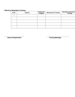 Training Needs Identification Form | PDF