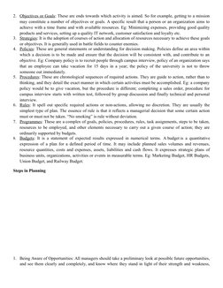 j        /   
2. Objectives or Goals: These are ends towards which activity is aimed. So for example, getting to a mission
m