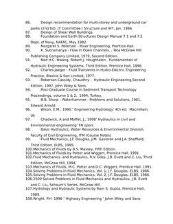 86.
Design recommendation for multi-storey and underground car 
parks (2nd Ed), JT Committee I Structure and IHT, Jan. 1984.