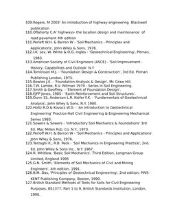 109.Rogers. M 2003’ An introduction of highway engineering  Blackwell 
publication
110.Oflahorty C.A’ highways- the location