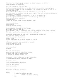 One Pass Assembler | PDF | Technology & Engineering