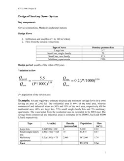 Sanitary Sewer System Design Guide | PDF | Sanitary Sewer | Hydraulic ...