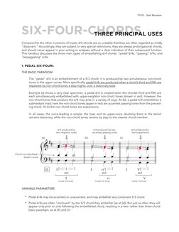 SIX-FOUR-CHORDS
THREE PRINCIPAL USES
TH101 - Seth Monahan
Compared to the other inversions of triads, 6/4-chords are so unsta