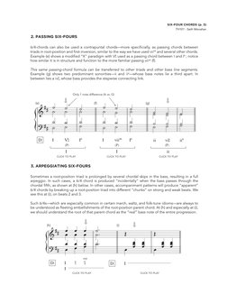2. PASSING SIX-FOURS
3. ARPEGGIATING SIX-FOURS
6/4-chords can also be used a contrapuntal chords—more speciﬁcially, as passin