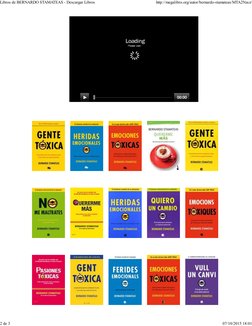 Libros de BERNARDO STAMATEAS - Descargar Libros
http://megalibro.org/autor/bernardo-stamateas/MTA2Nzcz/
2 de 3
07/10/2015 18: