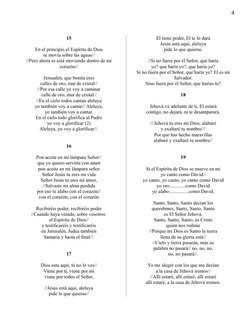 15
En el principio el Espíritu de Dios
se movía sobre las aguas//
//Pero ahora se está moviendo dentro de mi
corazón//
Jerusa