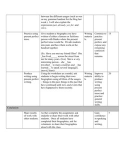 between the different usages (such as was
on my grammar handout for the blog last 
week.)  I will also explain the 
expressio