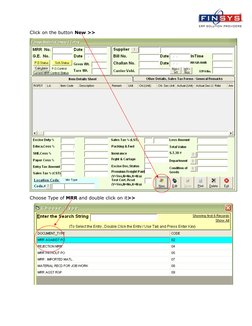 Mrr Form.pdf MRR Process in Finsys ERP | PDF | Double Click | Printing