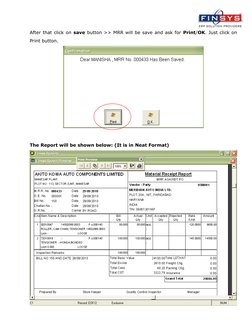 Mrr Form.pdf MRR Process in Finsys ERP | PDF | Double Click | Printing