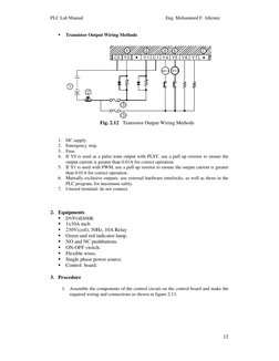 PLC Lab Manual                                                                      Eng. Mohammed F. Alkrunz 
 
12
 
 
 
Tra