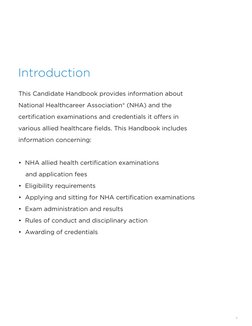 Nha Candidate Handbook | PDF | Professional Certification | Test ...