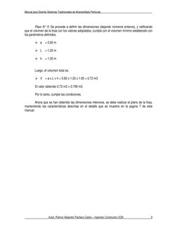 Manual para Diseñar Sistemas Tradicionales de Alcantarillado Particular 
Autor: Patricio Alejandro Pacheco Castro – Ingeniero
