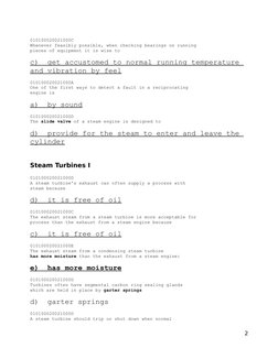 010100020021000C
Whenever feasibly possible, when checking bearings on running
pieces of equipment it is wise to
c)  get accu