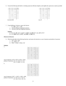 Boolean Algebra Practice Problems | PDF | Boolean Algebra | Teaching ...