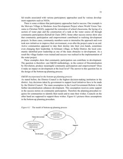 53
ful results associated with various participatory approaches used by various develop-
ment supporters such as NGOs.